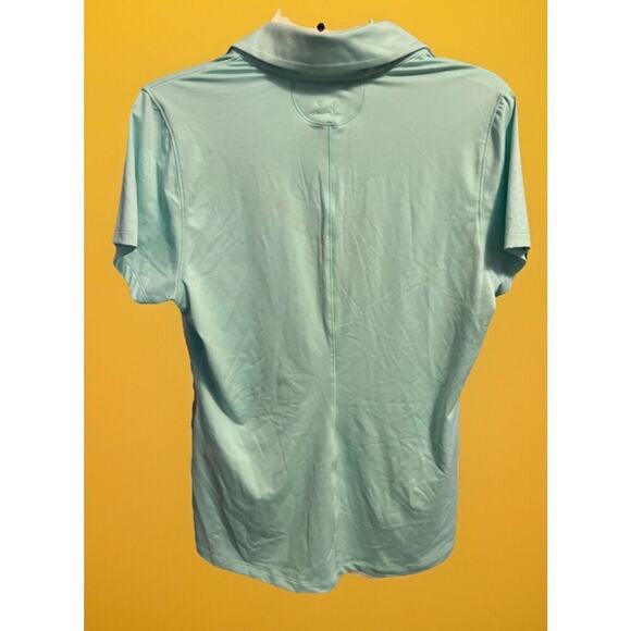 Under Armor heatgear Shirt Womens Medium Light Teal Short Sleeve A113 - Picture 2 of 5